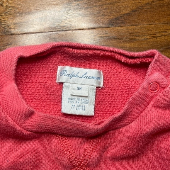 Ralph Lauren Sweatshirt Size 9M - Picture 5 of 5